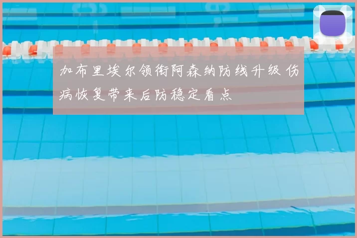 加布里埃尔领衔阿森纳防线升级 伤病恢复带来后防稳定看点